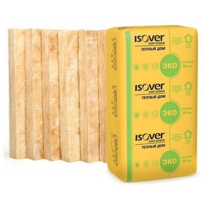Утеплитель Isover Изовер Тёплый Дом Плита 50х610х1170 в Пушкине